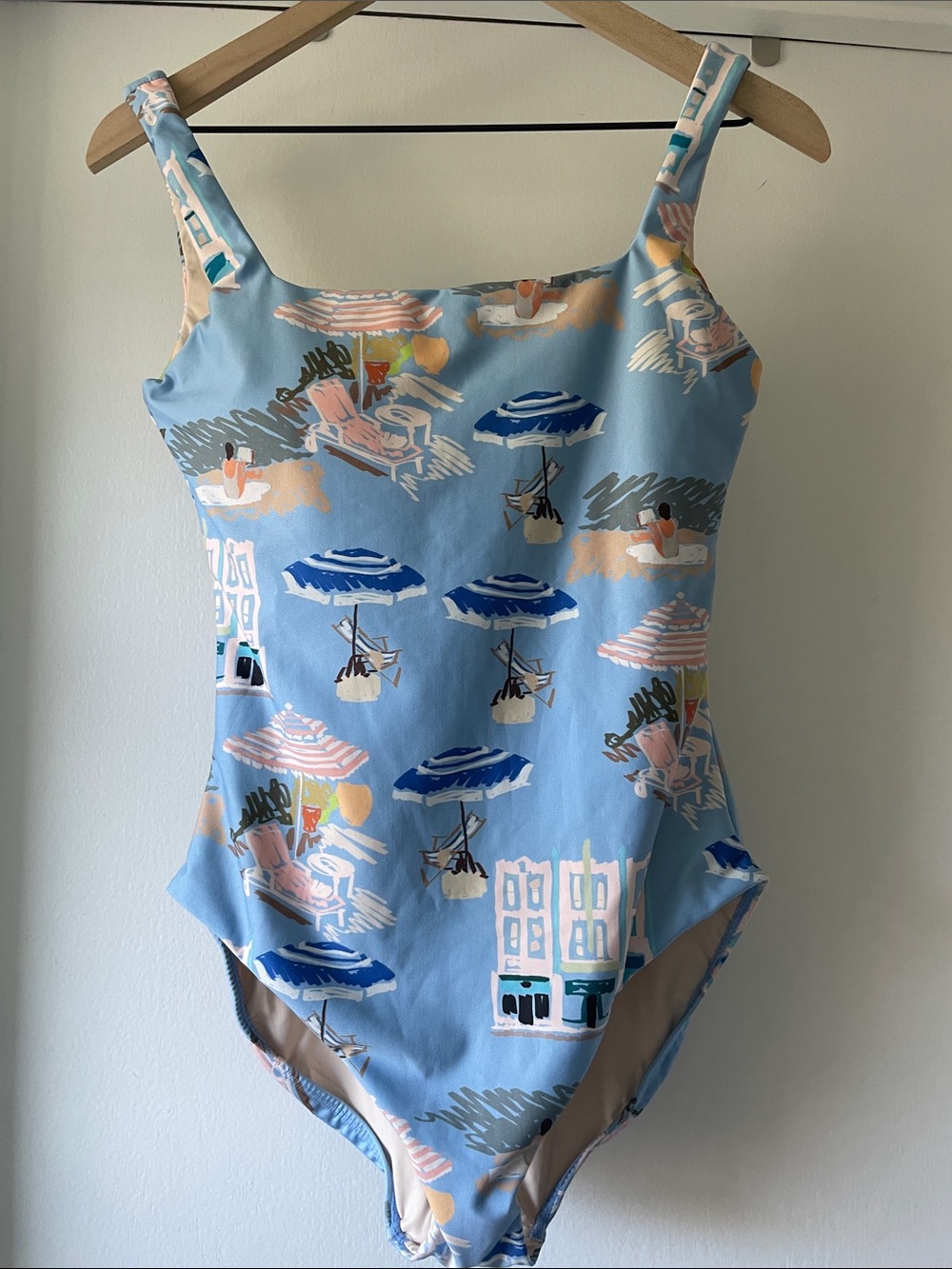Hermoza:: Janece Seamless Square Neck One-piece Swimsuit in Coast to Coast - Picture 8 of 9